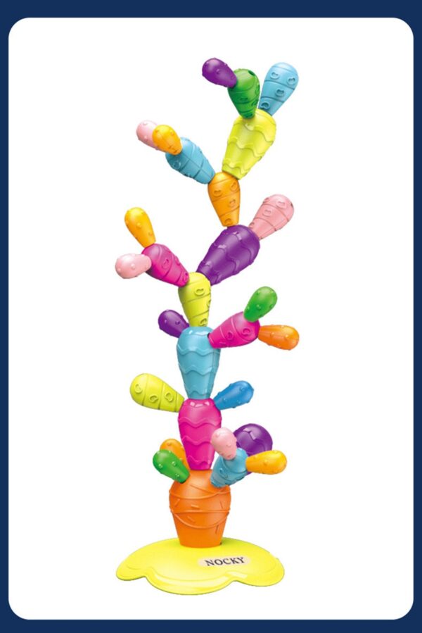 Toddler DIY Balancing Cactus Sorting Building Set - Image 7